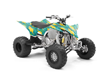 Triceratops Contentment Dinosaur ATV Wrapping Vinyl