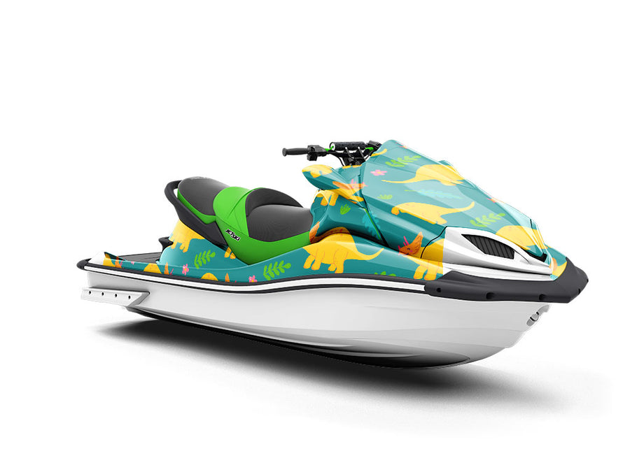 Triceratops Contentment Dinosaur Jet Ski Vinyl Customized Wrap