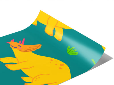 Triceratops Contentment Dinosaur Vinyl Wraps~Rwraps Series 914 Digitally Printed Vinyl Wrap~0