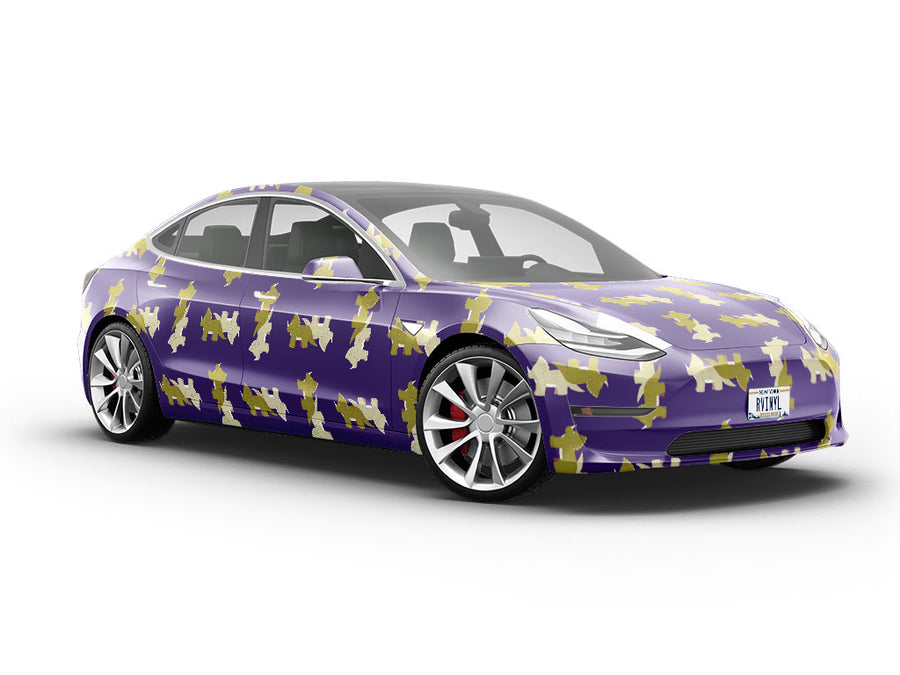 Triceratops Geometry Dinosaur Vehicle Vinyl Wrap