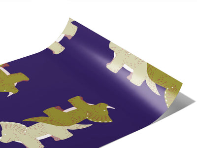 Triceratops Geometry Dinosaur Vinyl Wraps~Rwraps Series 914 Digitally Printed Vinyl Wrap~0