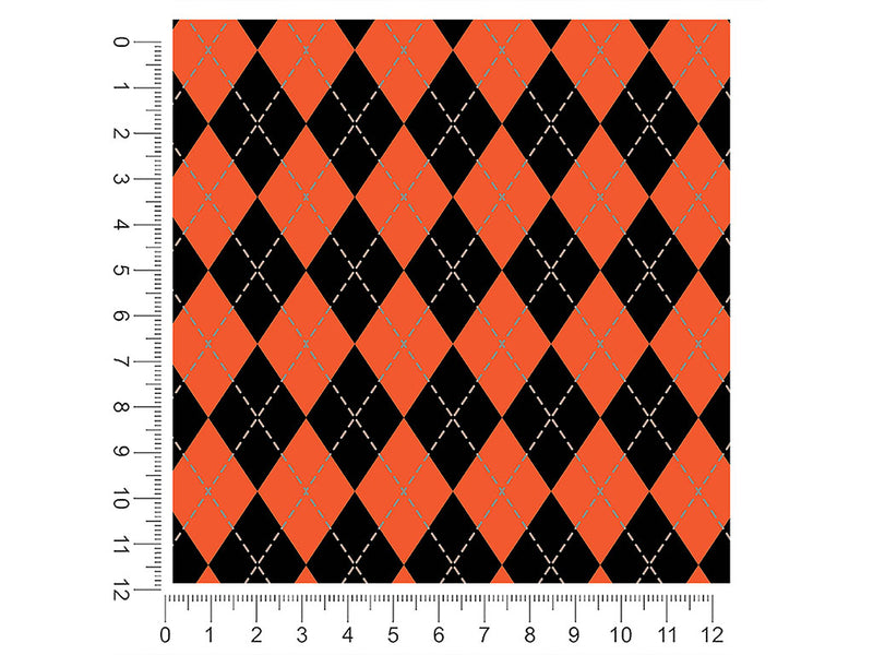 trick-or-treat argyle 1ft x 1ft Craft Sheets