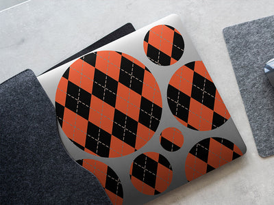 trick-or-treat argyle DIY Laptop Stickers