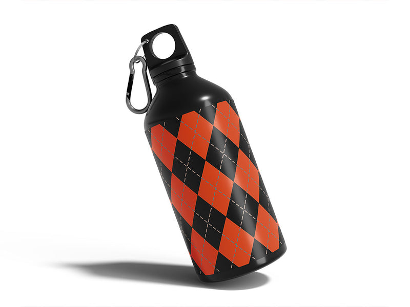 trick-or-treat argyle Water Bottle DIY Stickers