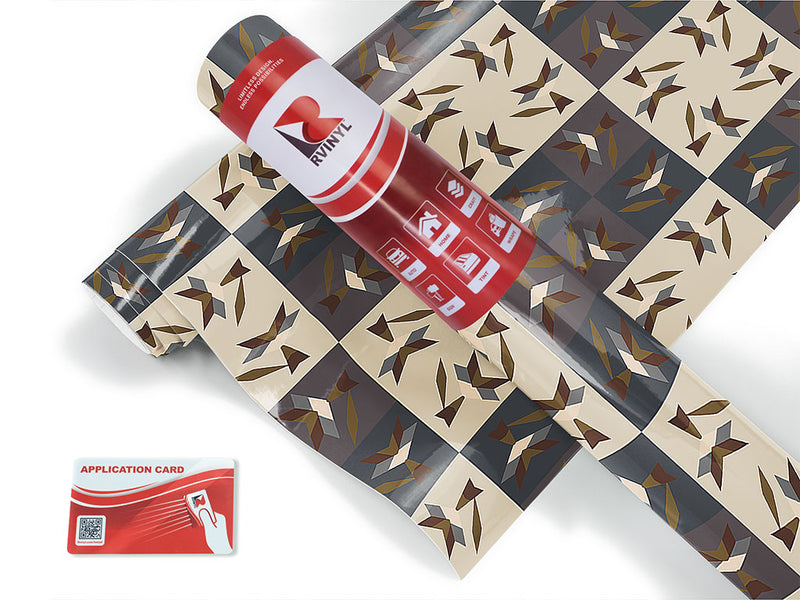 tricky foxes mosaic Craft Vinyl Roll