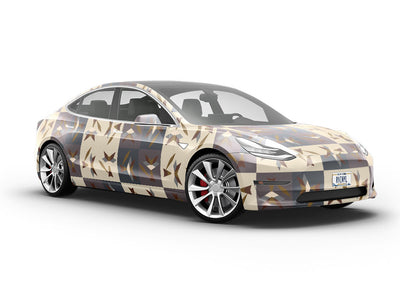 Tricky Foxes Mosaic Vehicle Vinyl Wrap