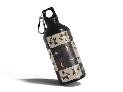 tricky foxes mosaic Water Bottle DIY Stickers