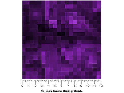 Tried and True Pixel Vinyl Film Pattern Size 12 inch Scale~Rwraps Tried and True Pixel Sizing Chart~2