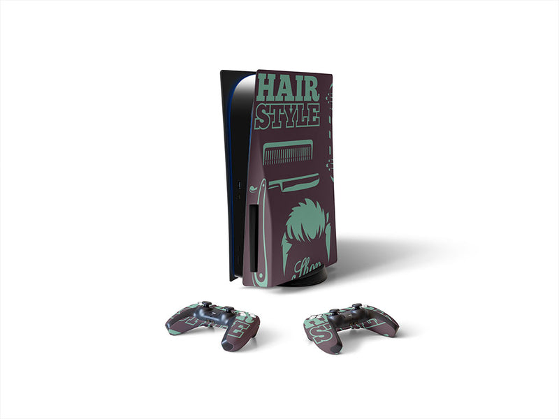 trim up barber shop Sony PS5 DIY Skin