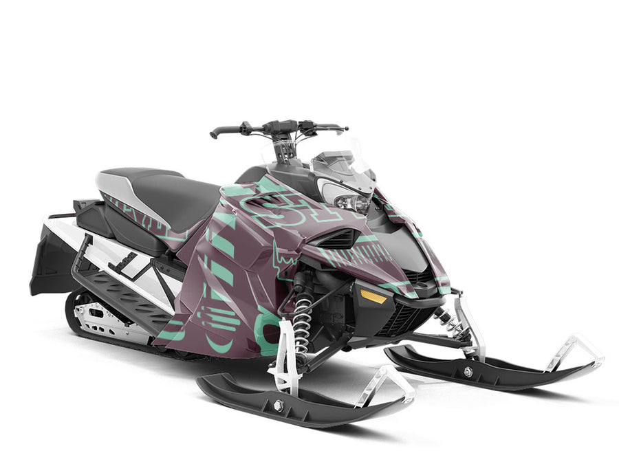 Trim Up Barber Custom Wrapped Snowmobile