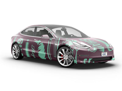 Trim Up Barber Vehicle Vinyl Wrap