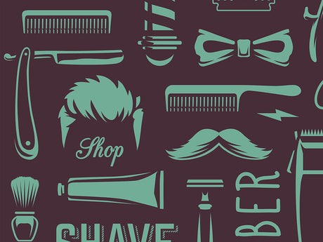 Trim Up Barber Vinyl Wrap Pattern~Rwraps Series 914 Digitally Printed Vinyl Wrap~0