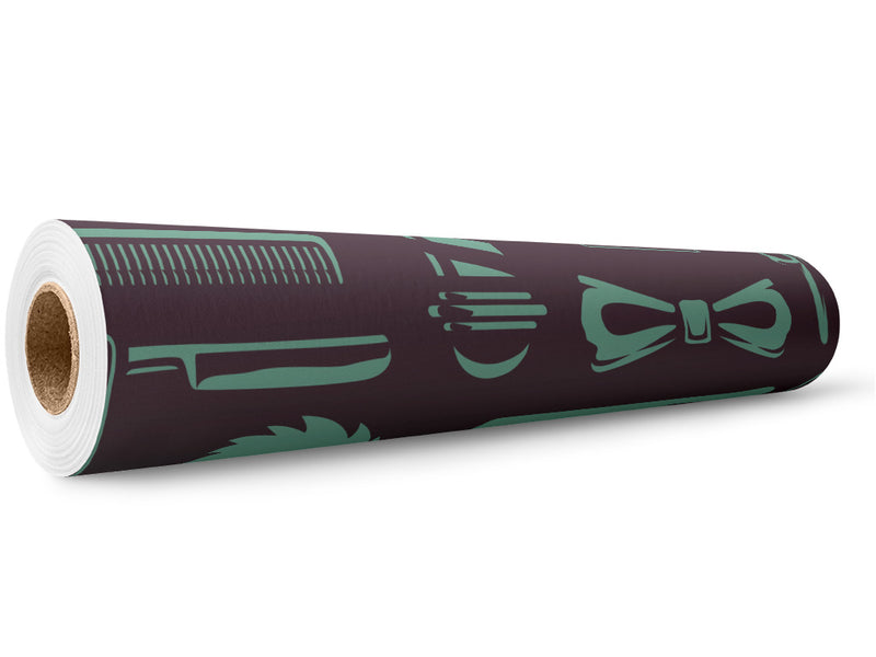 Trim Up Barber Wrap Film Wholesale Roll~Rwraps Series 914 Digitally Printed Vinyl Roll~5