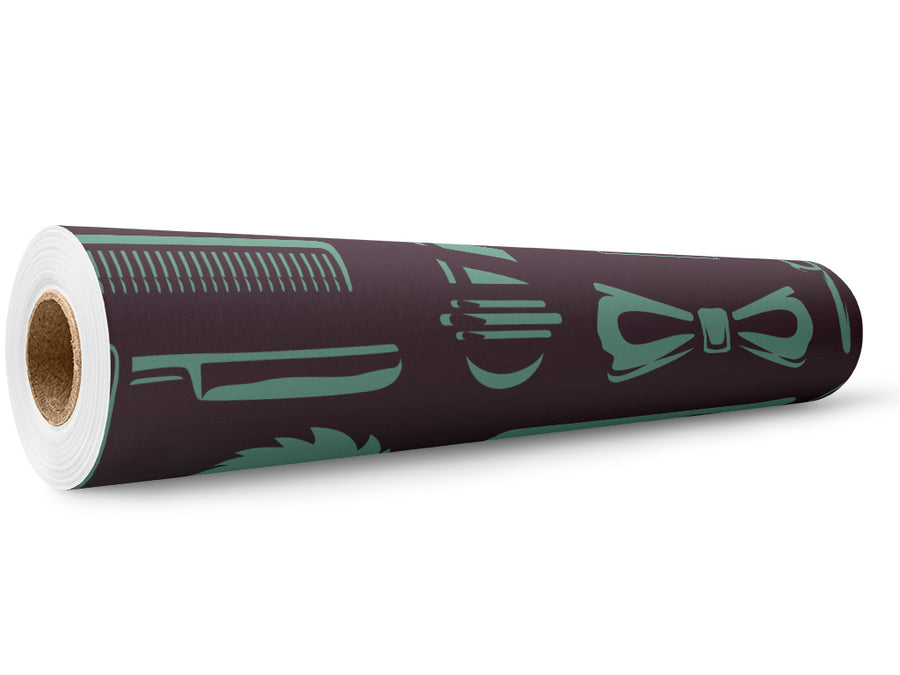 Trim Up Barber Wrap Film Wholesale Roll~Rwraps Series 914 Digitally Printed Vinyl Roll~5