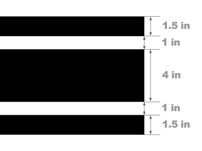 Triple Threat Fender Hash Mark Width Diagram