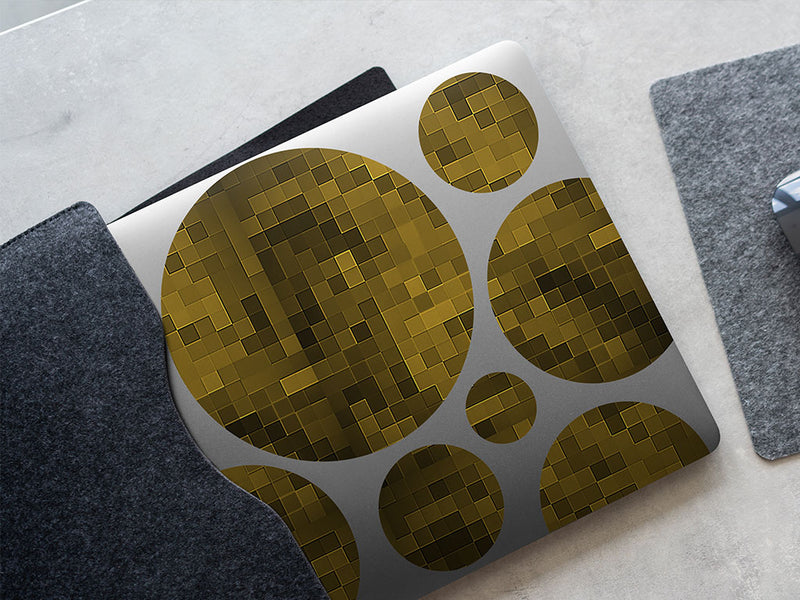 trombone player pixel DIY Laptop Stickers
