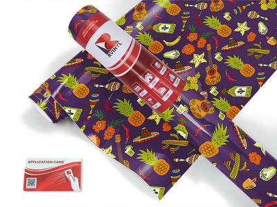 tropical celebrations day of the dead Craft Vinyl Roll
