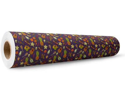 Tropical Celebrations Day of the Dead Wrap Film Wholesale Roll~Rwraps Series 914 Digitally Printed Vinyl Roll~5