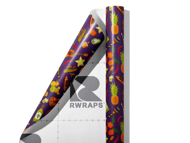 Tropical Celebrations Day of the Dead Wrap Film Sheets~Rwraps Series 914 Tropical Celebrations Day of the Dead Scrolled Sheet~3
