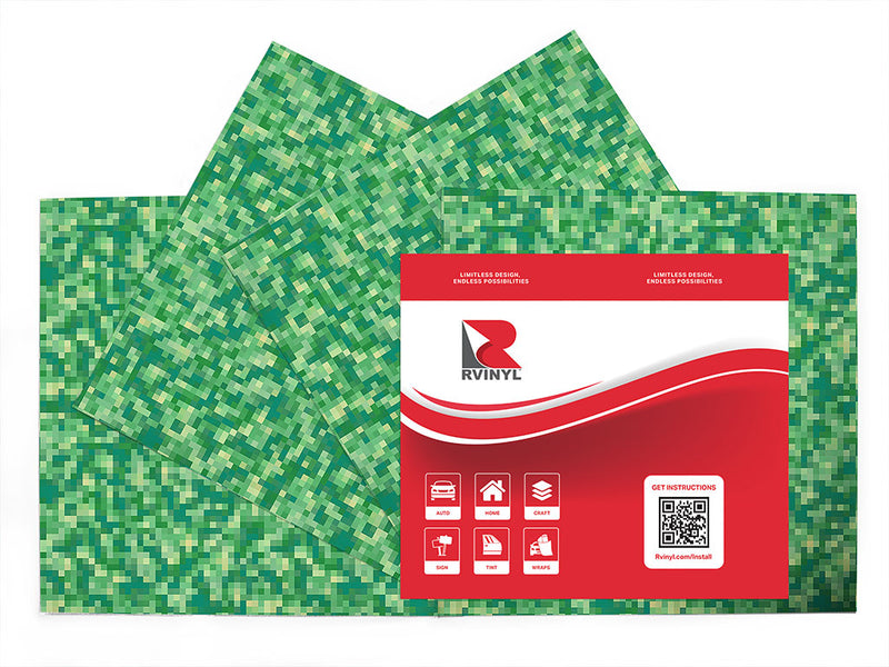 tropical rainforest pixel Craft Vinyl Sheet Pack