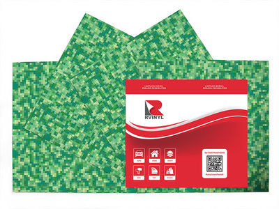tropical rainforest pixel Craft Vinyl Sheet Pack