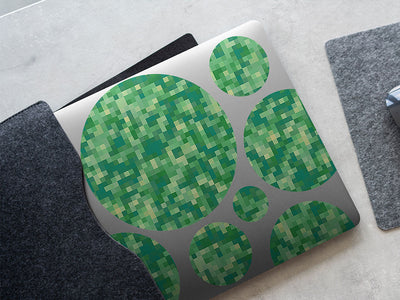 tropical rainforest pixel DIY Laptop Stickers
