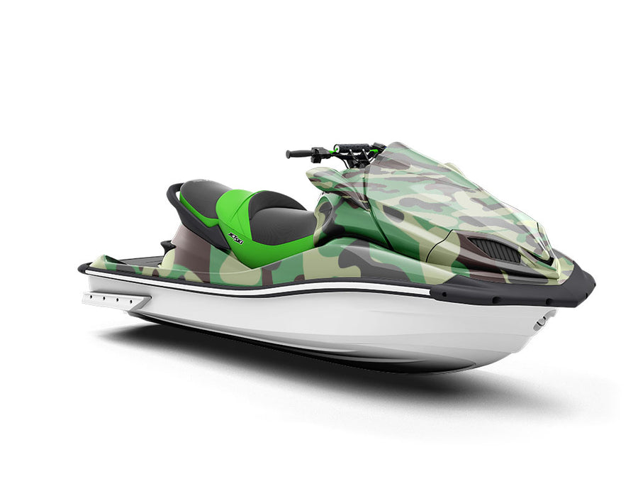 Tropical Thunder Camouflage Jet Ski Vinyl Customized Wrap