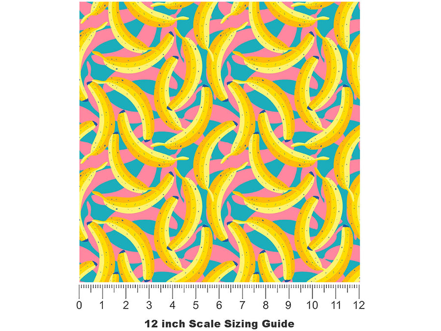 Tropical Treat Fruit Vinyl Film Pattern Size 12 inch Scale~Rwraps Tropical Treat Fruit Sizing Chart~2