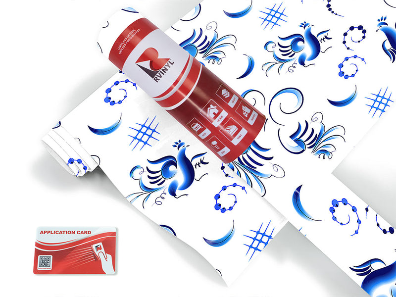 true blue bird Craft Vinyl Roll