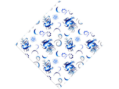 True Blue Birds Vinyl Wrap Pattern
