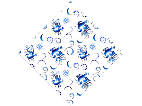 True Blue Birds Vinyl Wrap Pattern