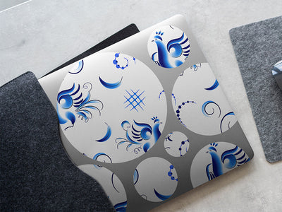 true blue bird DIY Laptop Stickers