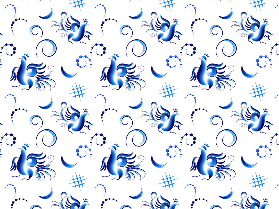 True Blue Birds Vinyl Wrap Pattern~Rwraps Series 914 Digitally Printed Vinyl Wrap~0
