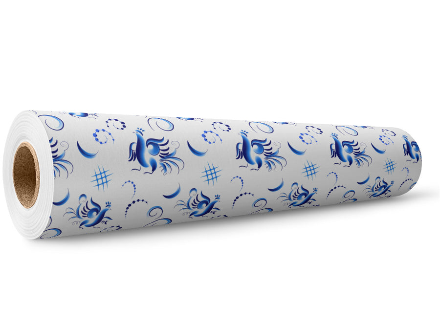 True Blue Birds Wrap Film Wholesale Roll~Rwraps Series 914 Digitally Printed Vinyl Roll~5