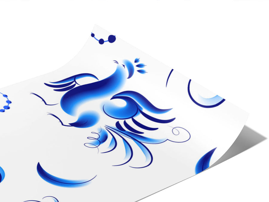 True Blue Birds Vinyl Wraps~Rwraps Series 914 Digitally Printed Vinyl Wrap~0