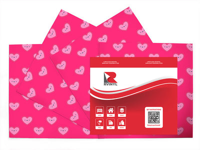 true contentment heart Craft Vinyl Sheet Pack