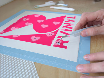 true contentment heart Easy Weed Craft Vinyl