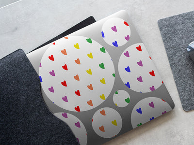 true delight heart DIY Laptop Stickers
