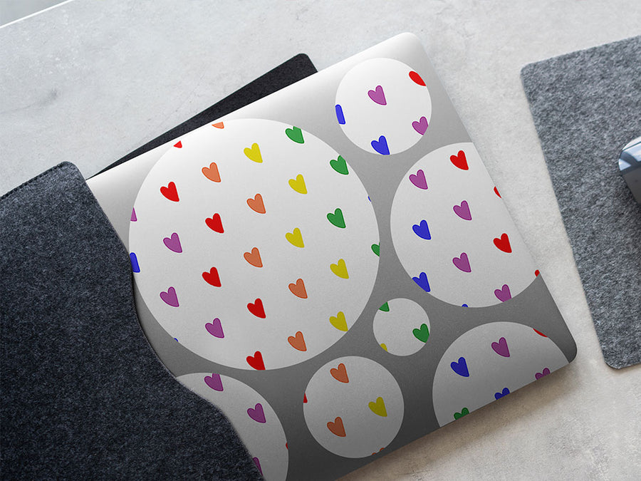 true delight heart DIY Laptop Stickers