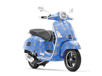 True Majesty Birds Vespa Scooter Wrap Film