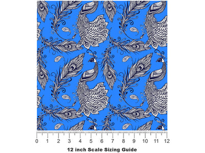 True Majesty Birds Vinyl Film Pattern Size 12 inch Scale~Rwraps True Majesty Birds Sizing Chart~2