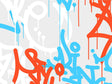 True Style Graffiti Vinyl Wrap Pattern~Rwraps Series 914 Digitally Printed Vinyl Wrap~0
