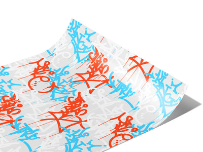 True Style Graffiti Vinyl Wraps~Rwraps Series 914 Digitally Printed Vinyl Wrap~1
