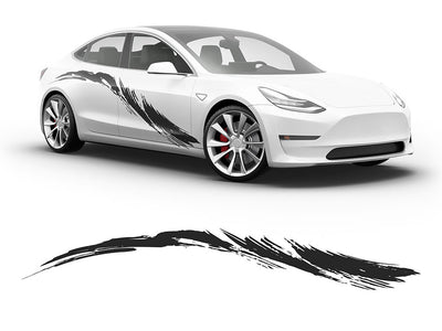 Tsunami Body Graphic~Full Side Auto Decal Kit~0