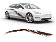 3M Brown Tsunami Body Graphic~Full Side Auto Decal Kit~0