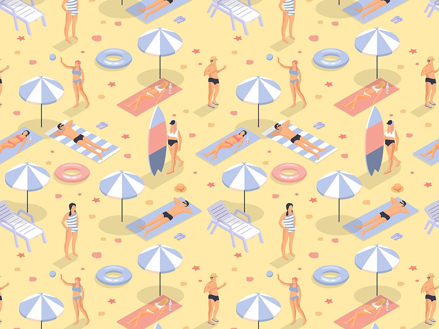 Tuesday Afternoon Summertime Vinyl Wrap Pattern~Rwraps Series 914 Digitally Printed Vinyl Wrap~0