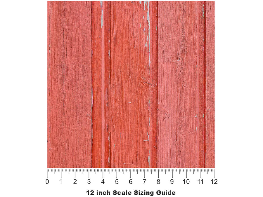Tulip  Wood Plank Vinyl Film Pattern Size 12 inch Scale~Rwraps Tulip  Wood Plank Sizing Chart~3
