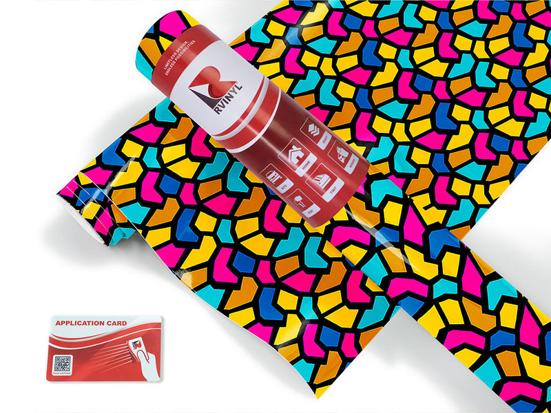 tumbling down mosaic Craft Vinyl Roll