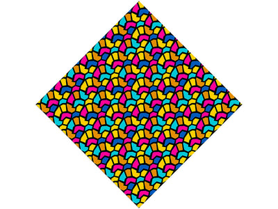 Tumbling Down Mosaic Vinyl Wrap Pattern
