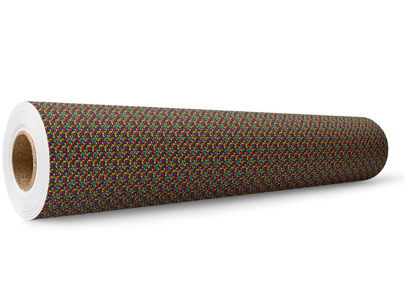 Tumbling Down Mosaic Wrap Film Wholesale Roll~Rwraps Series 914 Digitally Printed Vinyl Roll~5